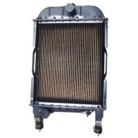 Радиатор водяной МТЗ-1221 (5-ти рядный) (латунный с металлическими бачками) (аналог)