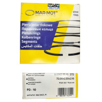 Кільця Поршневі ПД-10 D24.127A-1 PD-10 (MARMOT) номінал (2 шт. в к-кте на поршень)