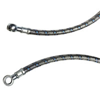 Трубка (1 м) зі штуцерами в металевому оплетенні