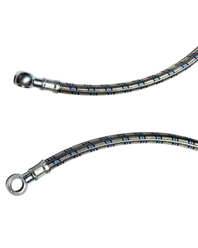 Трубка (1 м) со штуцерами в металлическом оплетении