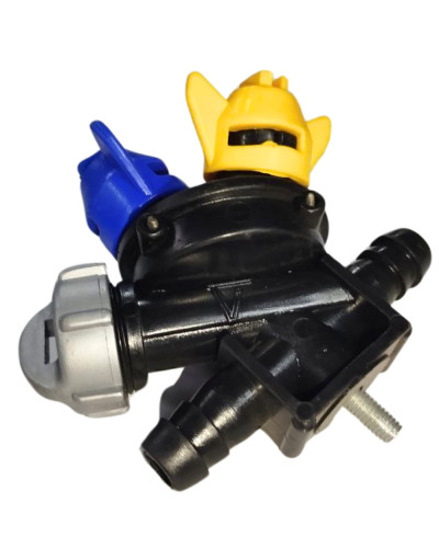 Форсунка 3-х позиційна прохідна з розпилювачем для внесення КАС