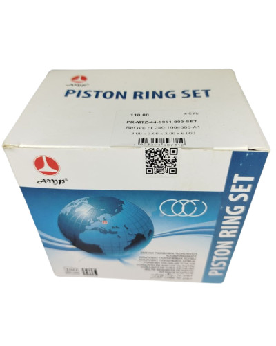 Комплект поршневих кілець Д-240(5канавок)(PR-MTZ-44-5950-000-SET)(вир-во AMP,Польща)