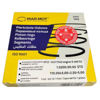 Кільця поршневі Д 260 MAR-MOT (вир-во Польща) (поршнекомплект)