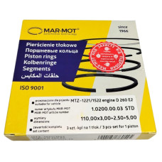 Кільця поршневі Д 260 MAR-MOT (вир-во Польща) (поршнекомплект)