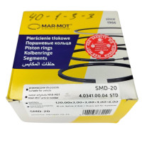 Кільця поршневі СМД-20 Н 120.0 (4канавки) (моторокомплект) MAR-MOT(вир-во Польща)