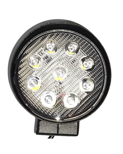 Фара рабочая круглая светодиодная (широкий луч) 27W AGH