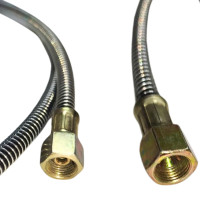 Трубка манометра масла  металеве обплетення  2м.