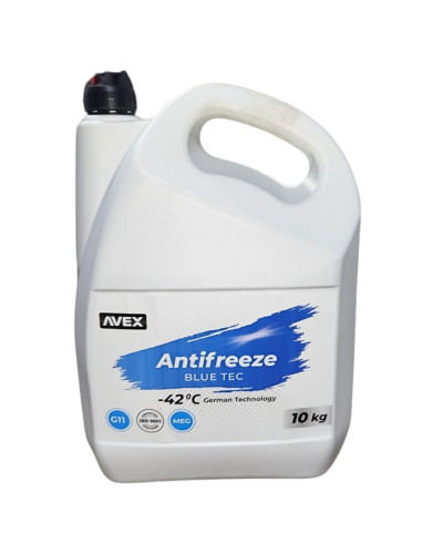 Антифриз AVEX Blue TEC MEG -42 °G11 10кг(синій)(моноетиленгликоль Іспанія)