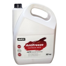 Антифриз AVEX Catran Red MEG -42 °G12+ 10кг(червоний)(моноетиленгликоль Іспанія)