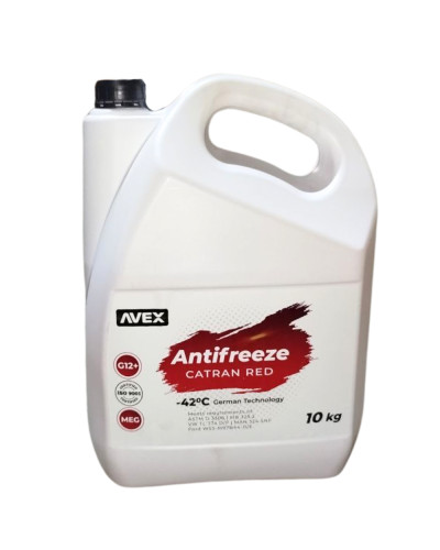 Антифриз AVEX Catran Red MEG -42 °G12+ 10кг(червоний)(моноетиленгликоль Іспанія)