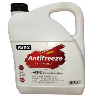 Антифриз AVEX Catran Red MEG -42 °G12+ 5кг(червоний)(моноетиленгликоль Іспанія)