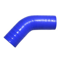Патрубок радіатора нижній (силікон - синій)