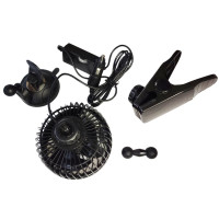 Вентилятор 4,5 " HX-T701E 12V 4W + кліпса, плавне регулювання швидкості