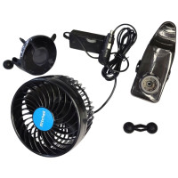 Вентилятор 4,5 " HX-T701E 12V 4W + кліпса, плавне регулювання швидкості