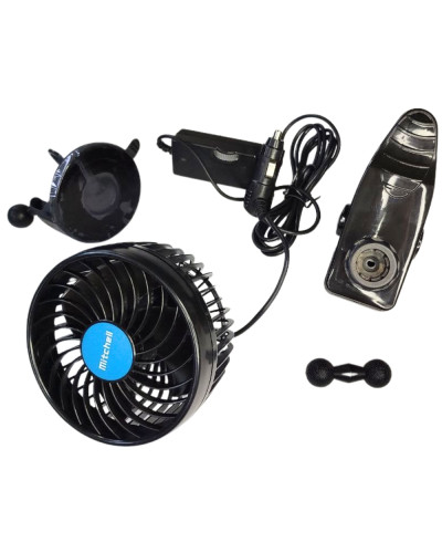 Вентилятор 4,5 " HX-T701E 12V 4W + кліпса, плавне регулювання швидкості
