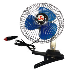 Вентилятор 6 - 24V 12W метал + кліпса, дві швидкості DK-8210