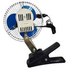 Вентилятор 6 - 24V 12W метал + кліпса, дві швидкості DK-8210