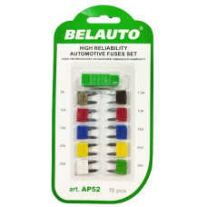 Запобiжники плоскі Міні підвищеної надійності 10шт, екстрактор
