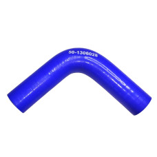 Патрубок термостата МТЗ (силікон - синій)