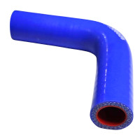 Патрубок термостата МТЗ (силікон - синій)