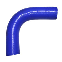 Патрубок радіатора верхній (силікон - синій)