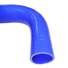 Патрубок радіатора верхній (силікон - синій)