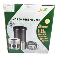 Поршнекомплект(гільза+поршень+кільця+палець+гтв)Д-240(5канавок)(JFD-PREMIUM)