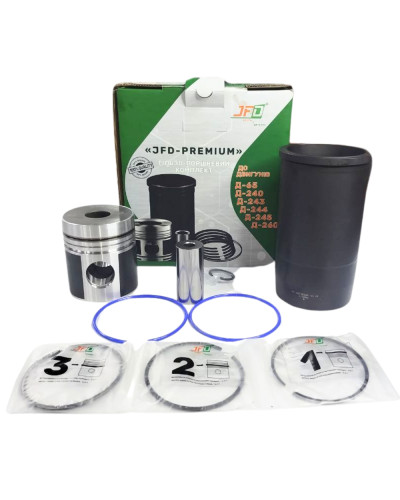 Поршнекомплект Д-260(група М) (гільза+поршень+кільця+палець D=42)ЄВРО1(JFD-PREMIUM)