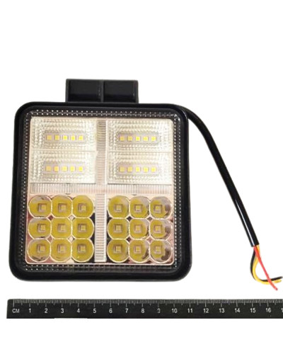 Фара робоча квадратна світлодіодна мультифункціональна 114W