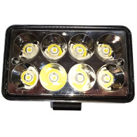 Фара робоча прямокутна світлодіодна 90х155мм 24W