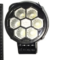 Фара робоча LED 30W/60⁰ (6x5W) 2500 lm (широкий промінь) круглий корпус(вир-во Руслан-Комплект)