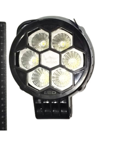 Фара робоча LED 30W/60⁰ (6x5W) 2500 lm (широкий промінь) круглий корпус(вир-во Руслан-Комплект)