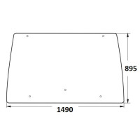 Скло кабіни заднє(1491х896) МТЗ-1523,2022,3022,3522.5 (вир-во Україна)