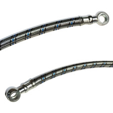 Трубка зі штуцером  500 мм в металевому оплетенні