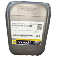 Олива Нігрол-Л (GL-1, SAE 140) 20л/17,5 кг YUKO