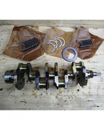 Вал колінчатий з вкладишами Д 245.12,245.5 (шліц.12 )тракторний(вир-во Білорусь,ММЗ)